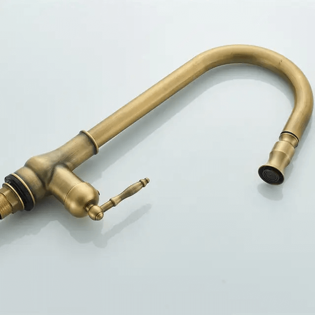 Robinet douchette vintage pour cuisine en laiton