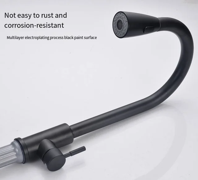 Robinet douchette extractible pour cuisine en inox