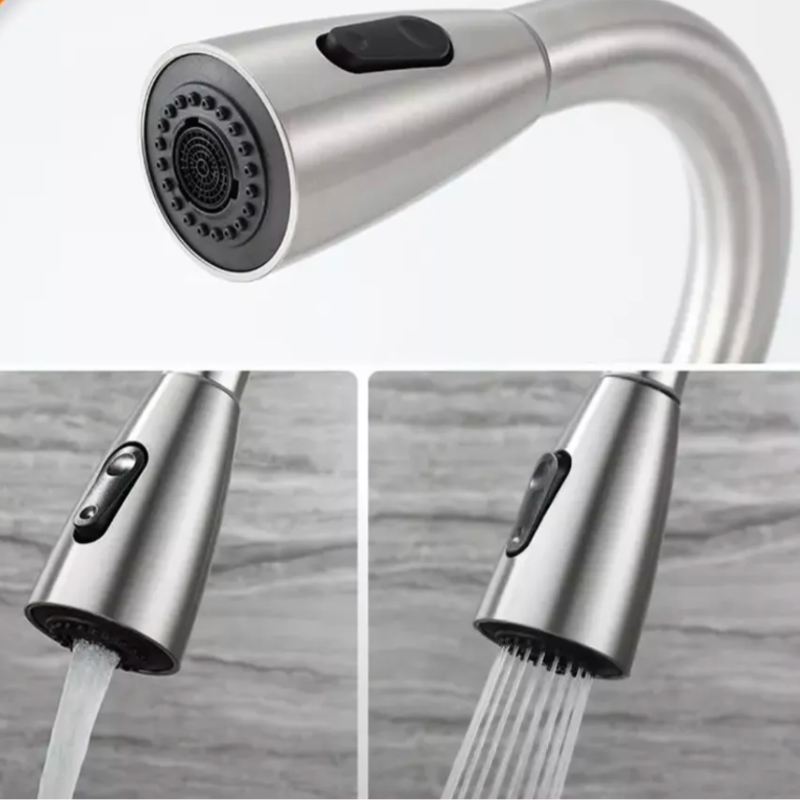 Robinet douchette extractible pour cuisine en inox