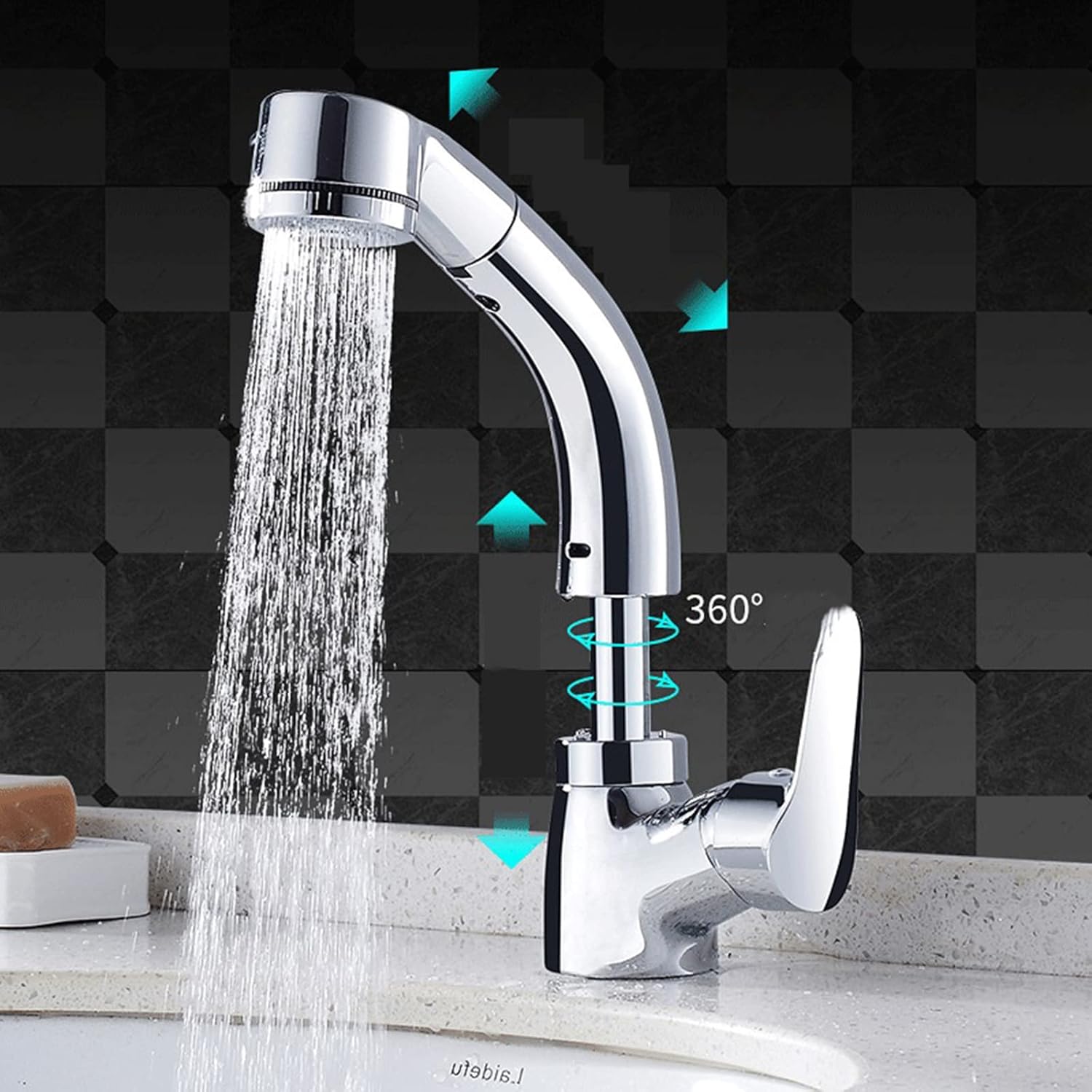 Robinet douchette salle de bain en laiton