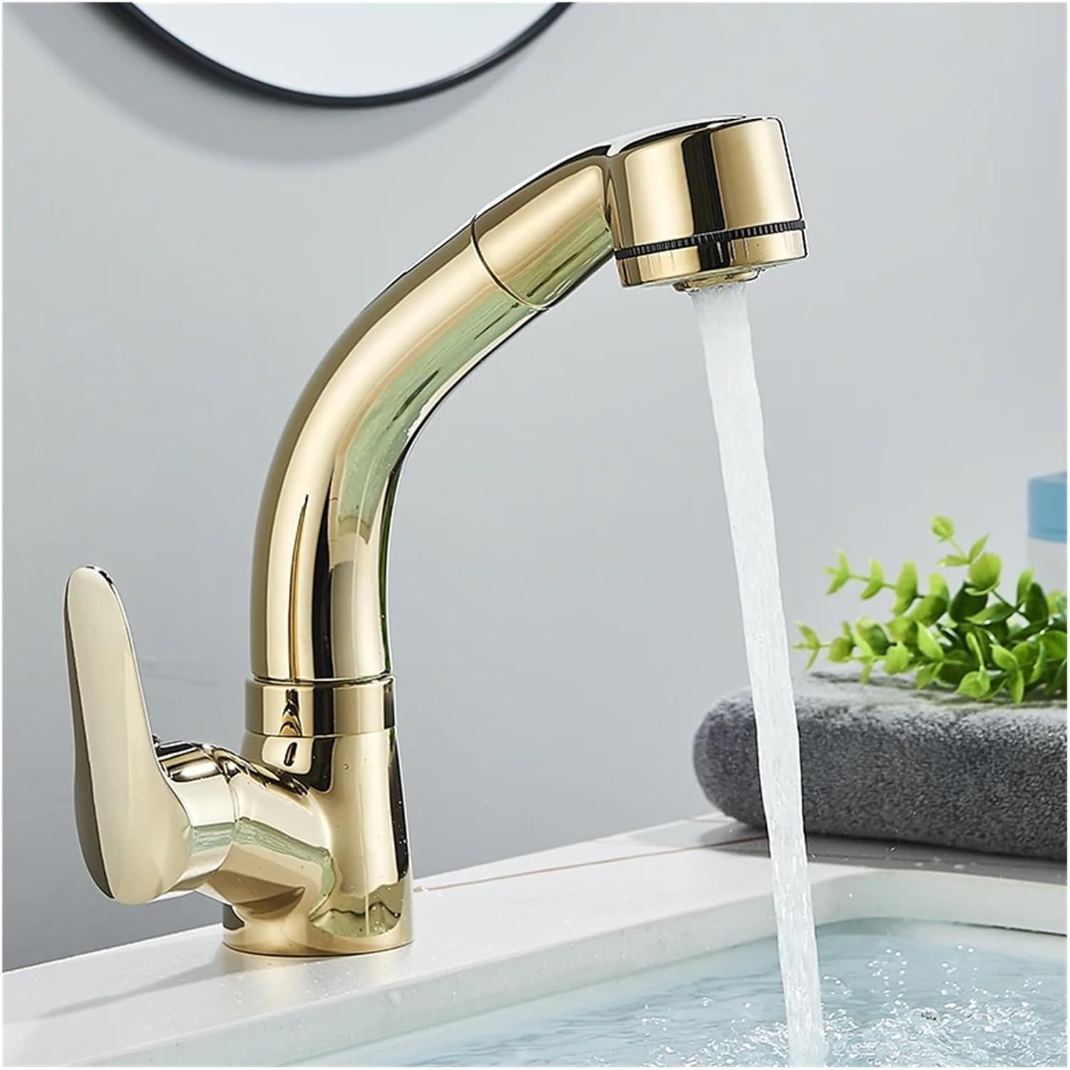 Robinet douchette salle de bain en laiton