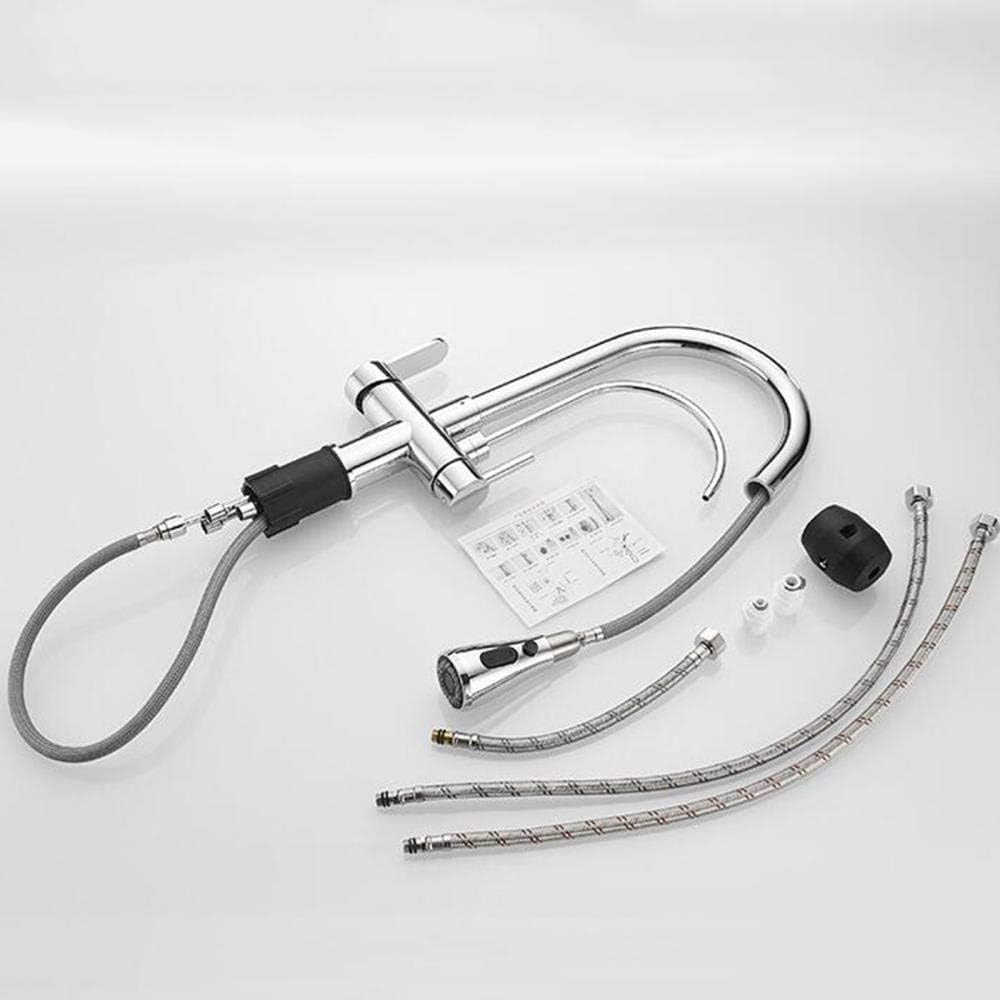 Robinet cuisine douchette purificateur d'eau en laiton