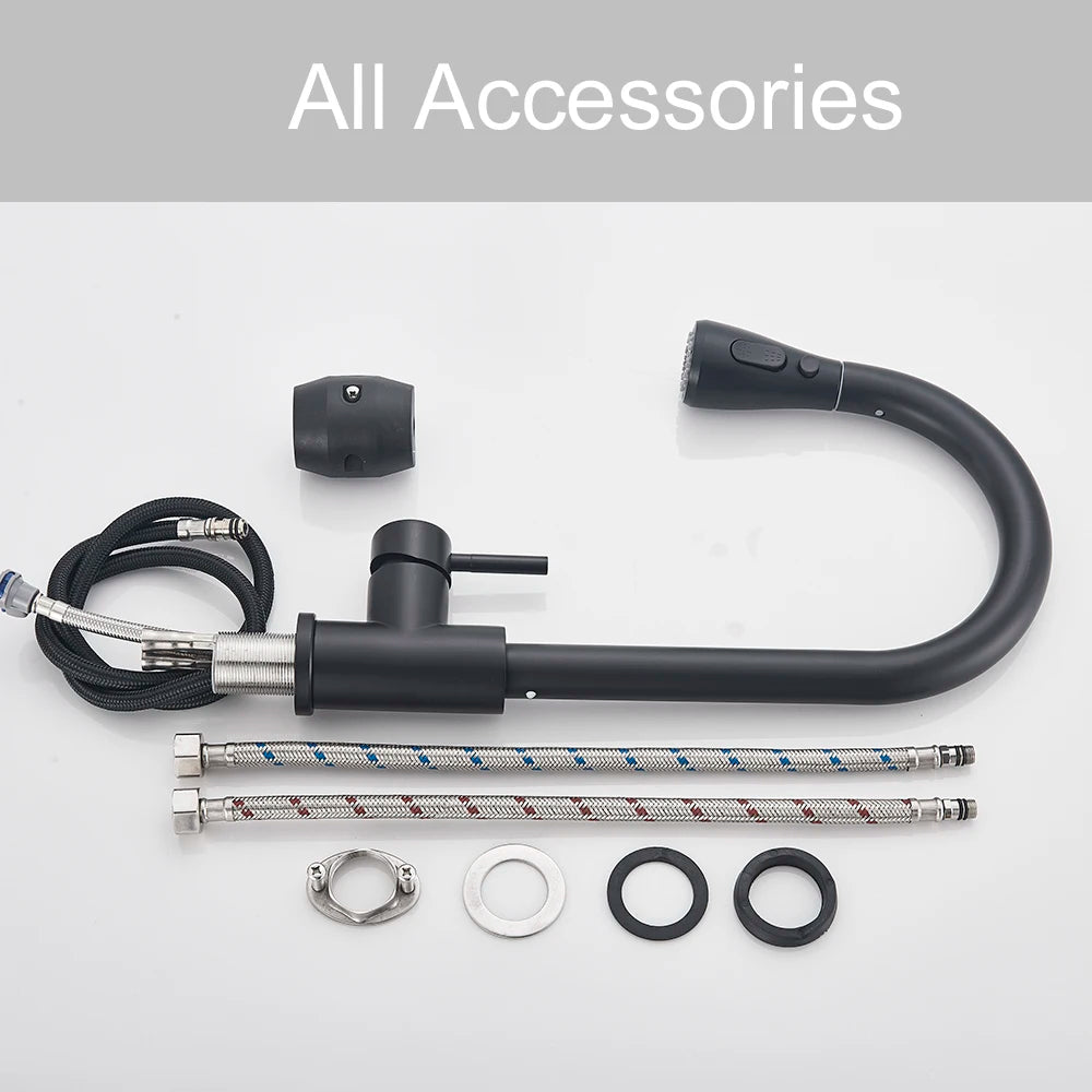 Robinet douchette extractible pour cuisine en inox