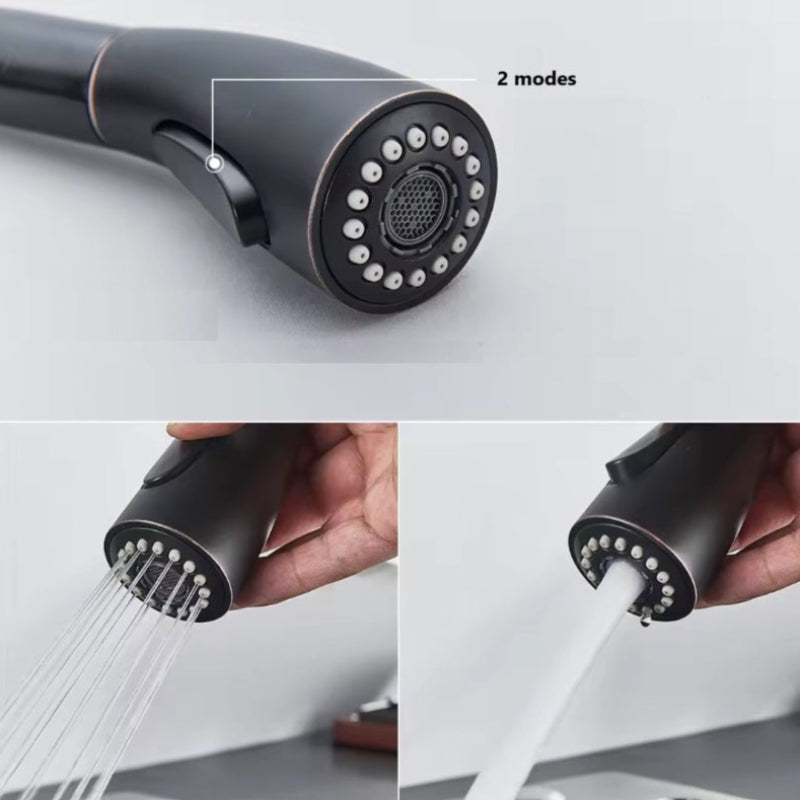 Robinet douchette vintage pour cuisine en laiton