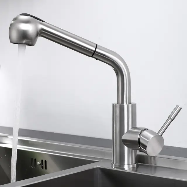 Robinet cuisine douchette pour cuisine en laiton