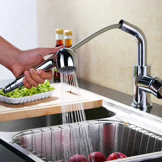 Robinet cuisine douchette pour cuisine en laiton