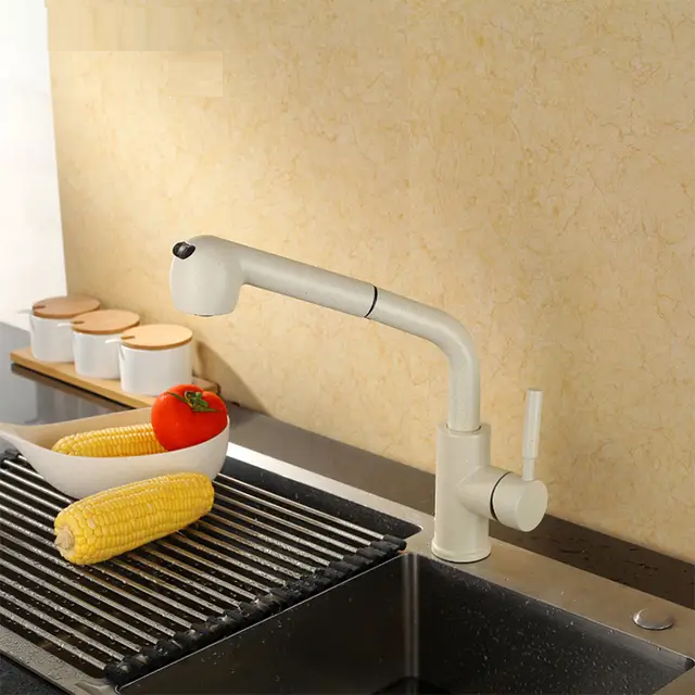 Robinet cuisine douchette pour cuisine en laiton