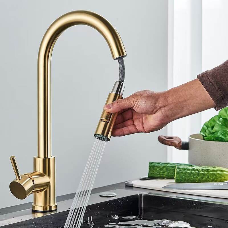 Robinet douchette pour cuisine en laiton