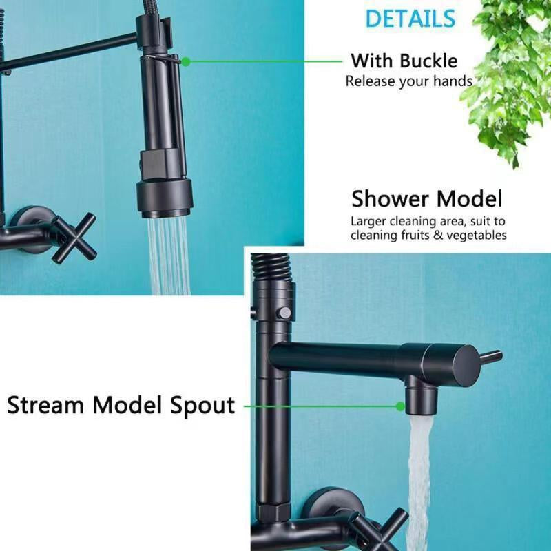 Robinet de cuisine flexible en laiton
