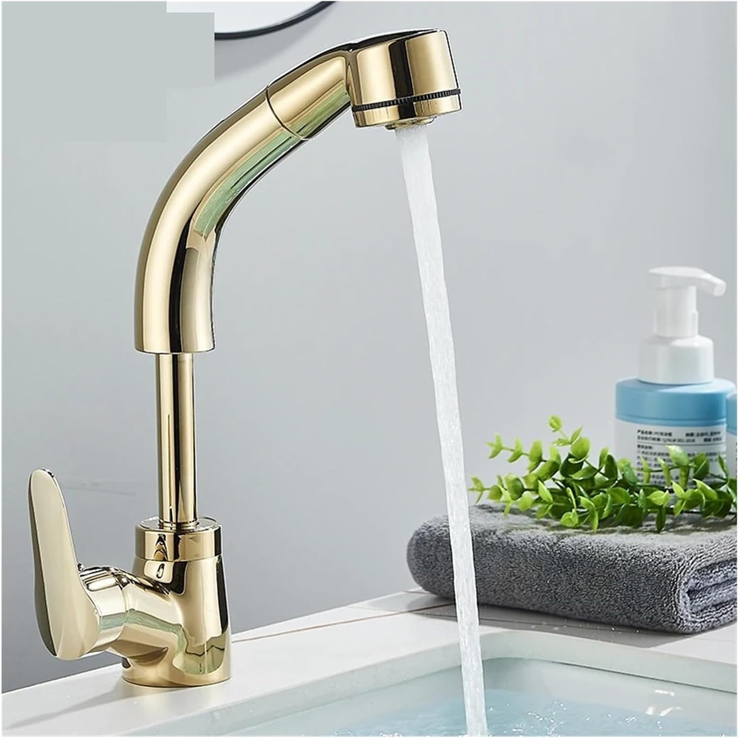 Robinet douchette salle de bain en laiton