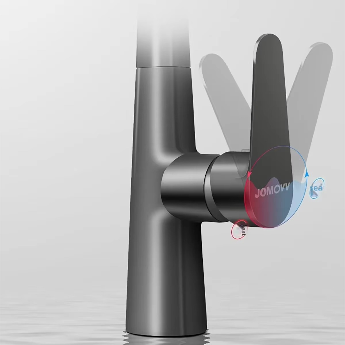 Robinet cuisine douchette 3 voies pour évier avec  jet modulable