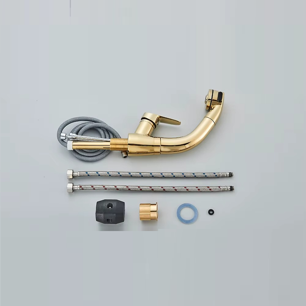 Robinet douchette salle de bain en laiton