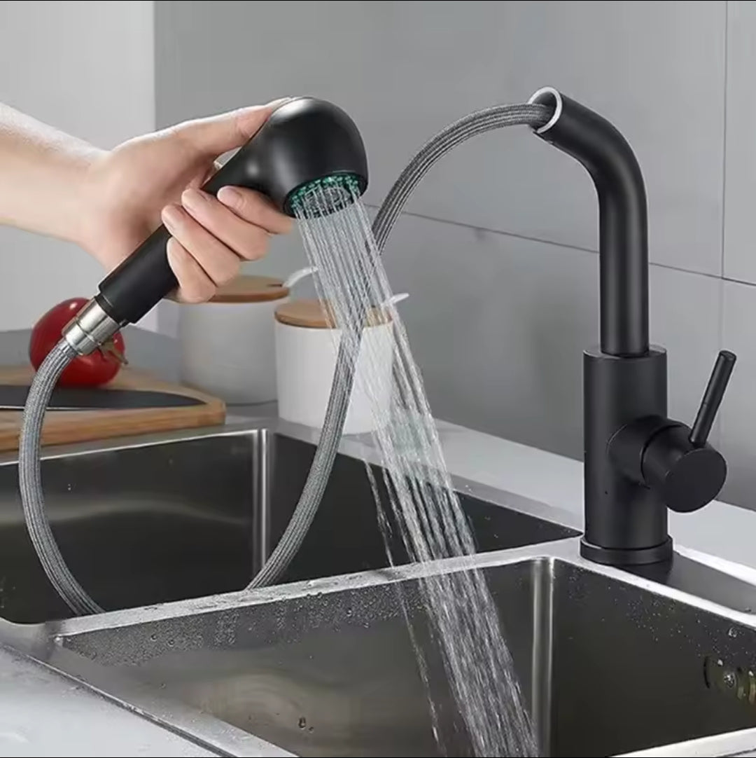 Robinet cuisine douchette pour cuisine en laiton