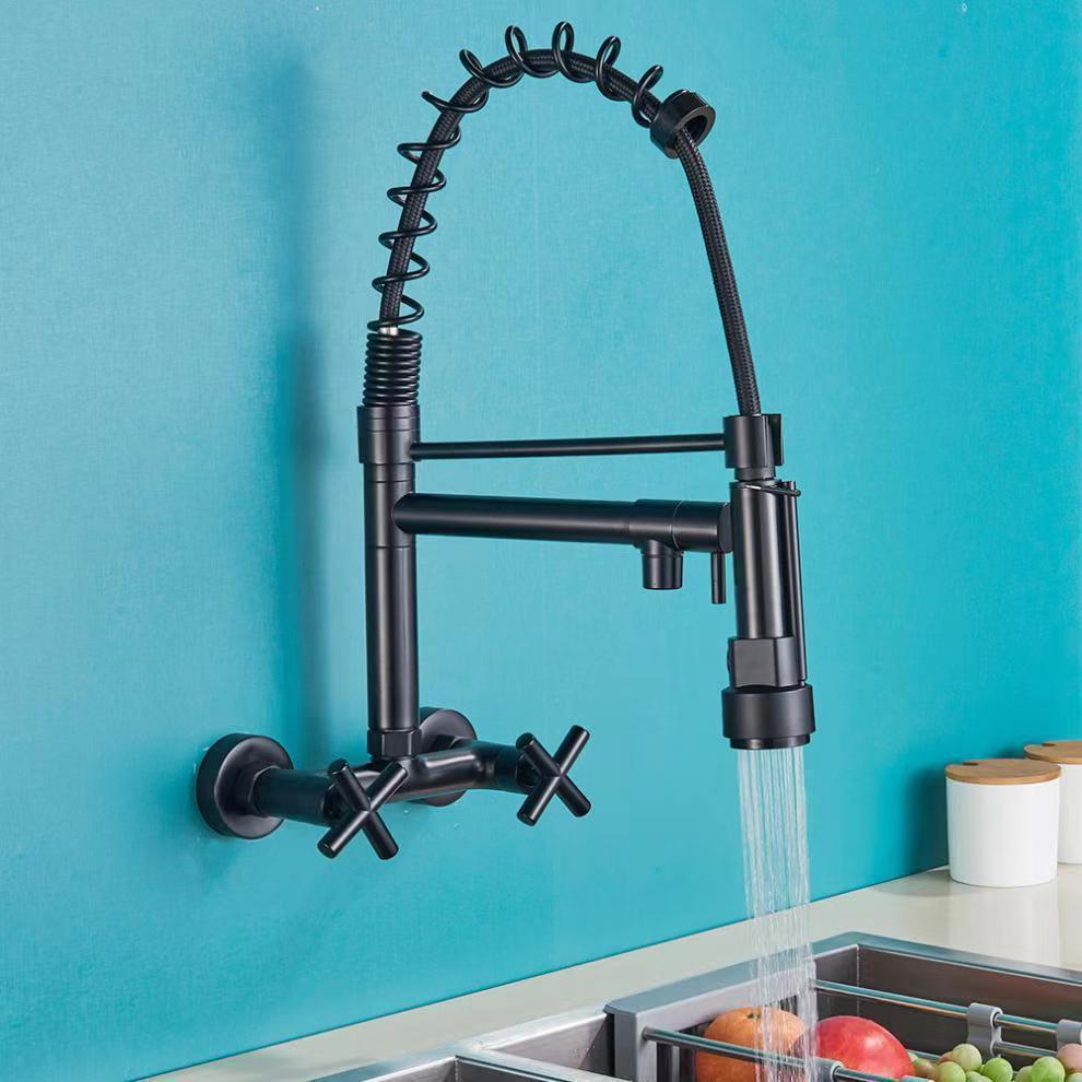 Robinet de cuisine flexible en laiton