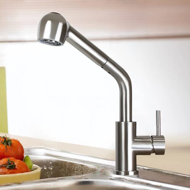 Robinet cuisine douchette pour cuisine en laiton