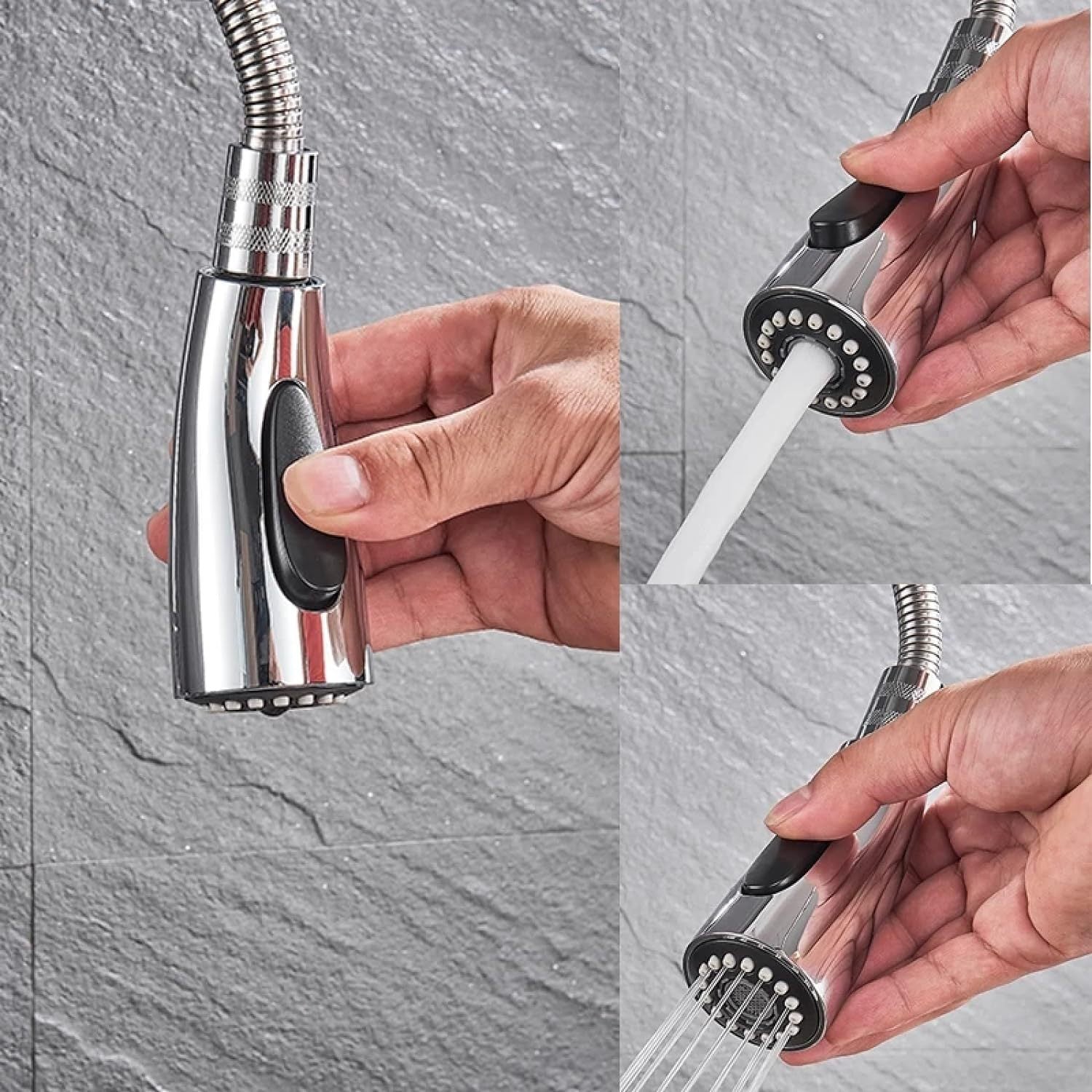 Robinet douchette vintage pour cuisine en laiton