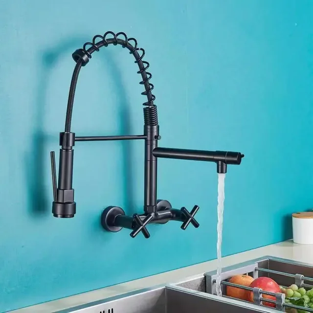 Robinet de cuisine flexible en laiton