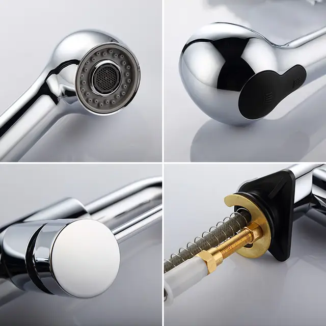 Robinet cuisine douchette pour cuisine en laiton
