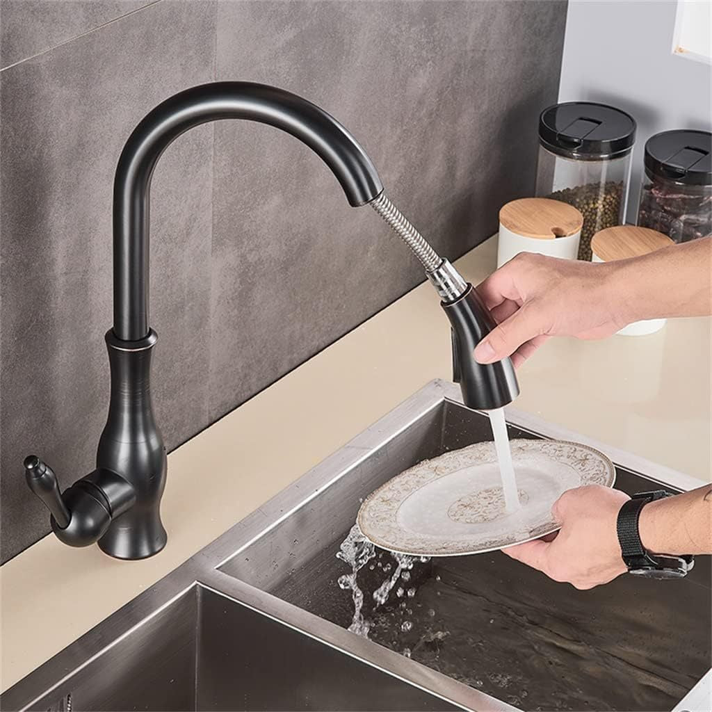 Robinet douchette vintage pour cuisine en laiton